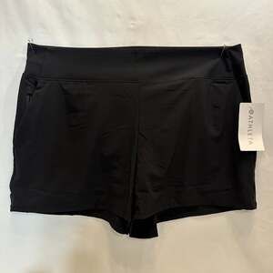 NWT Athleta Brooklyn Short, BLACK SIZE 18 #980393 O0831H